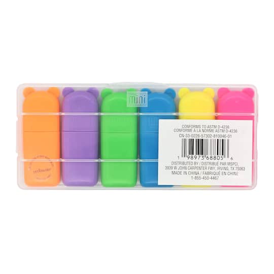 Treasure Box Mini Highlighters, 6ct. by Creatology™